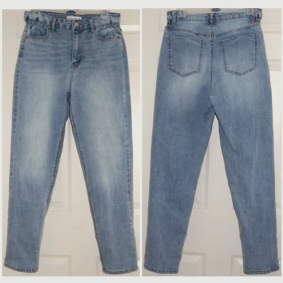 Vanilla Star Denim - Vanilla Star High-Rise Blue Jeans, Elastic Waist (28"+), Size 7/28W